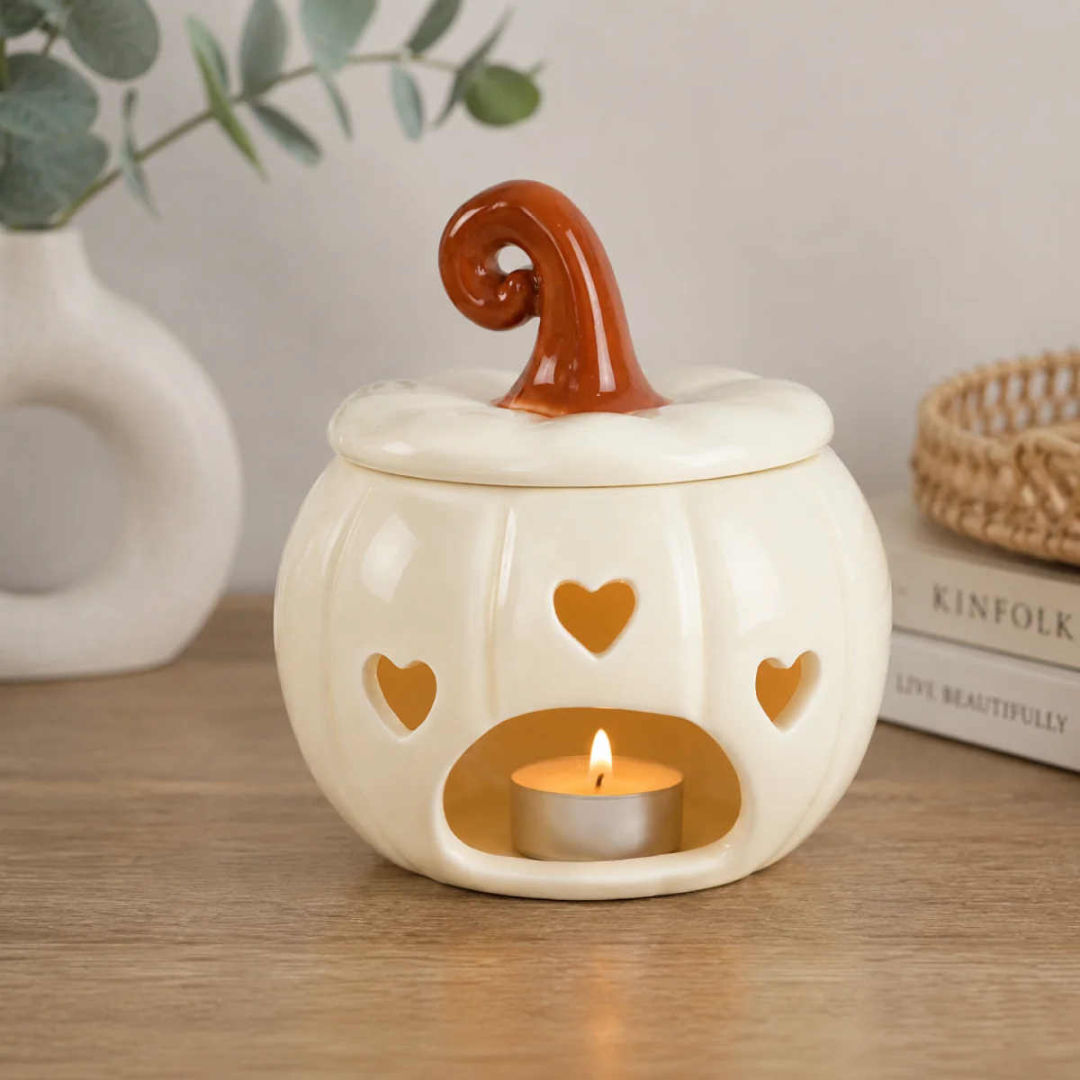 Marco Paul White Pumpkin Oil Burner - White – image 1