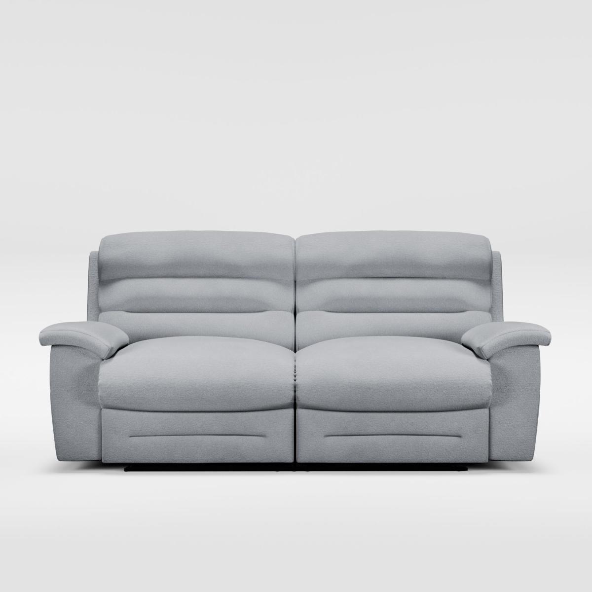 Lulworth 3 Seater Manual Recliner Sofa Chenille Sky – image 9