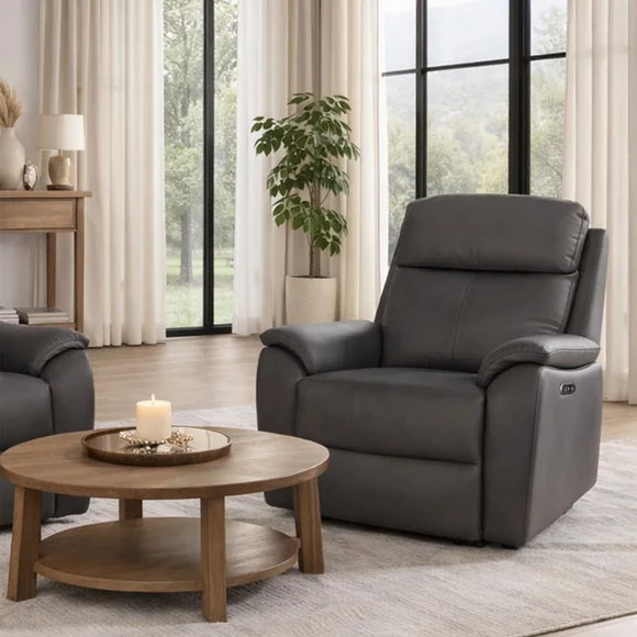 Aspire Kingsmere Leather Power Recliner Armchair – image 1