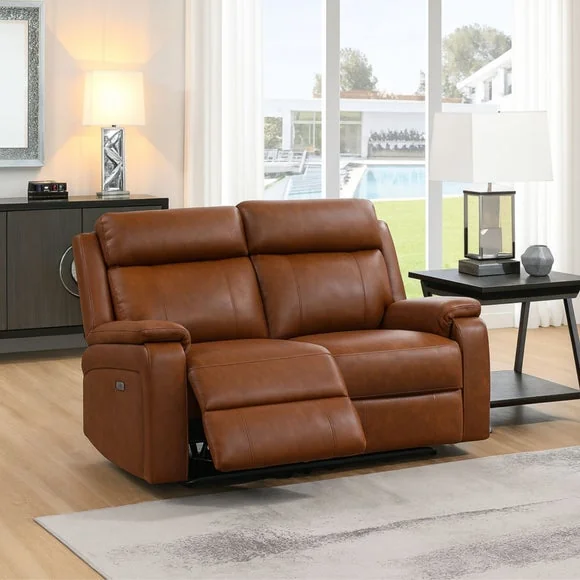 Bilston Leather 2 Seater Power Reclining Sofa – image 1