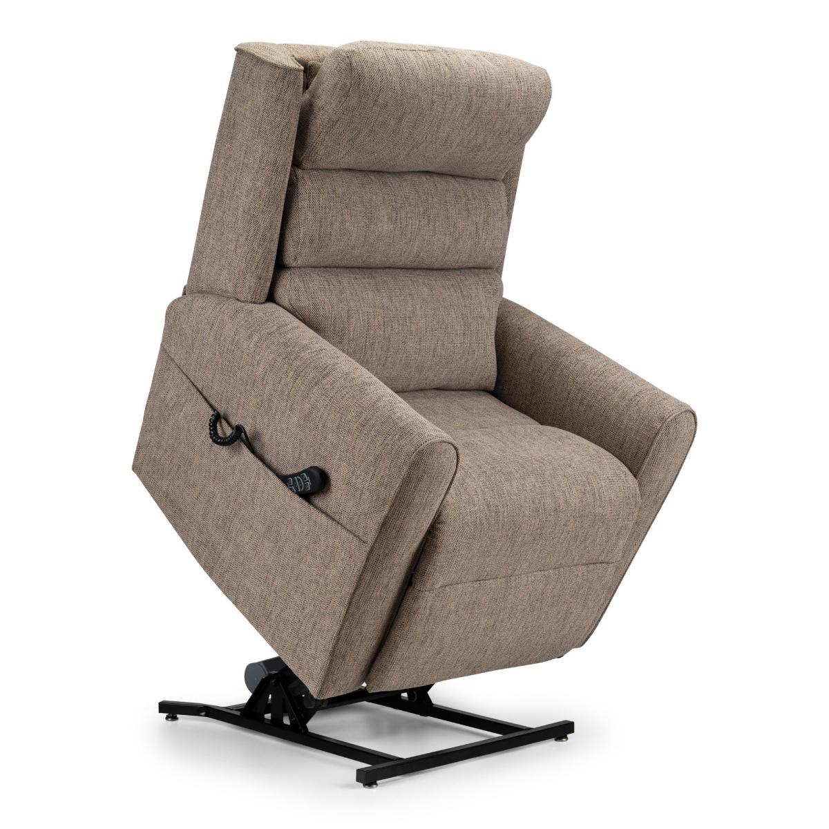 Balmoral Premier Single Motor Deluxe Rise and Recline Chair Chenille Stone – image 2