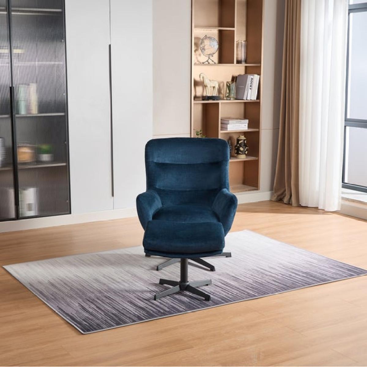 Return - Image Furnishings Isla Swivel Recliner Chair with Footstool – image 2