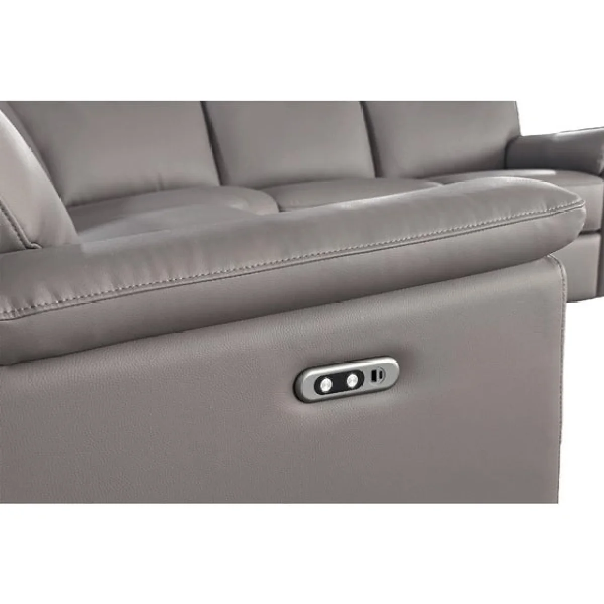 Aspire Toronto Leather Power 5 Seater Recliner Corner Sofa – image 4