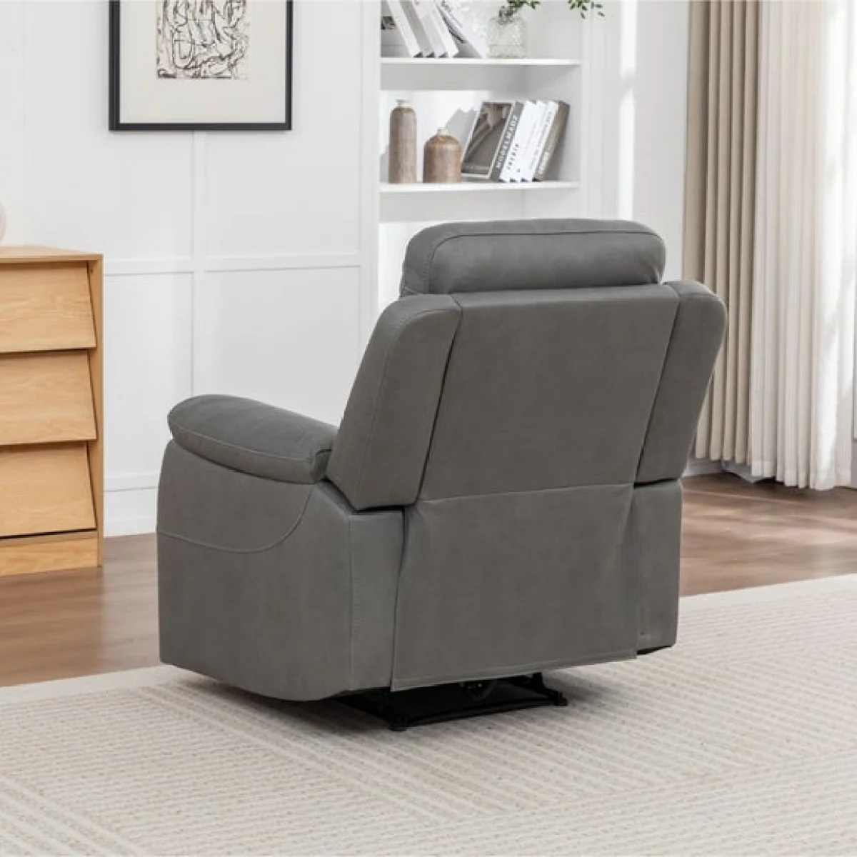 Image Furnishings Aviemore Faux Leather Manual Reclining Chair – image 3