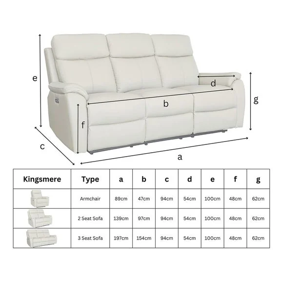 Aspire Kingsmere Chenille Power Recliner Armchair – image 8