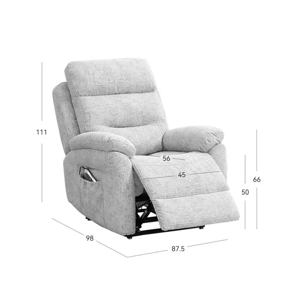 Calderbank Faux Suede Power Reclining Chair – image 2