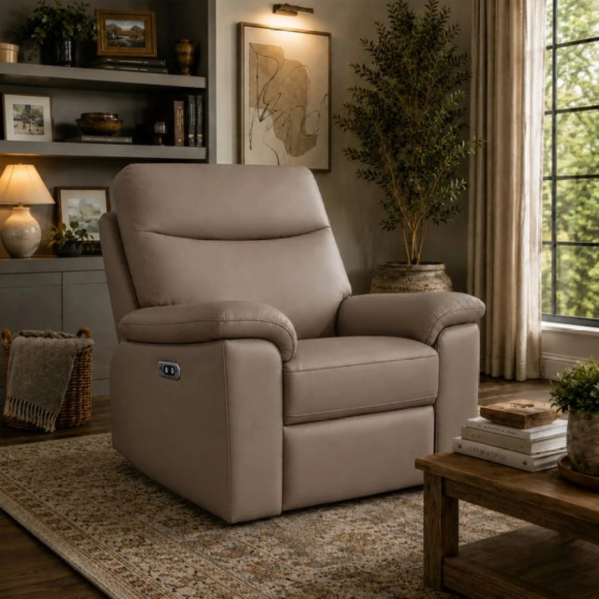 Aspire Toronto Leather Power Recliner Armchair – image 1