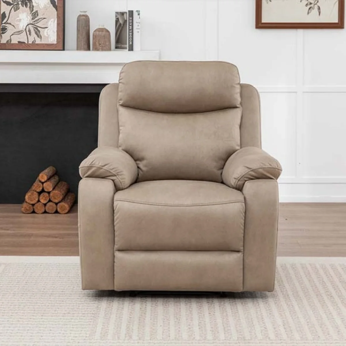 Image Furnishings Aviemore Faux Leather Manual Reclining Chair – image 2