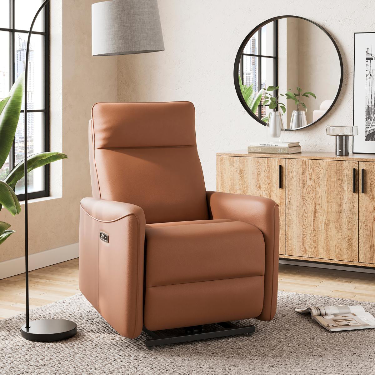 Olli Boxy Rise and Recline Chair Tan (Brown) – image 2