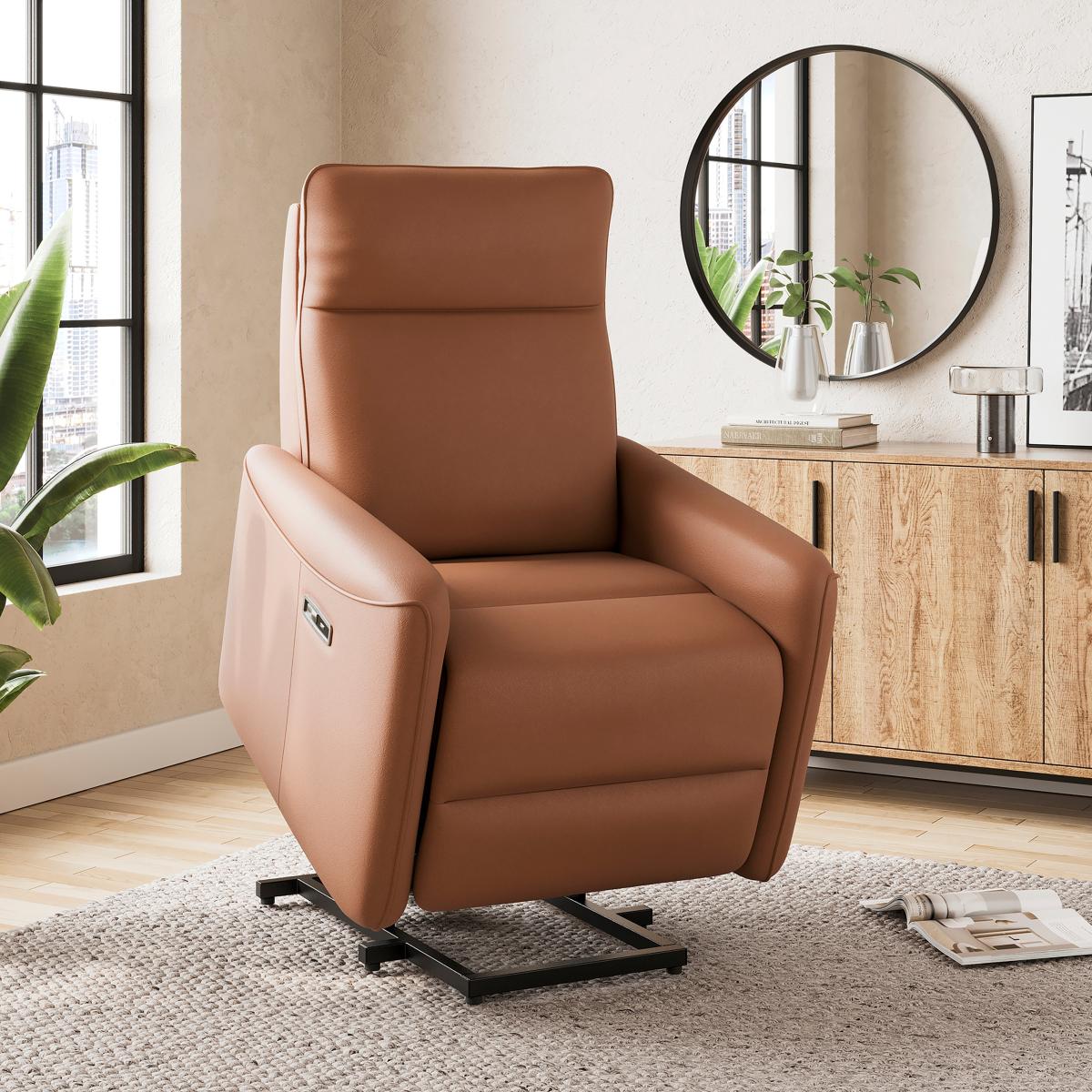 Olli Boxy Rise and Recline Chair Tan (Brown) – image 3