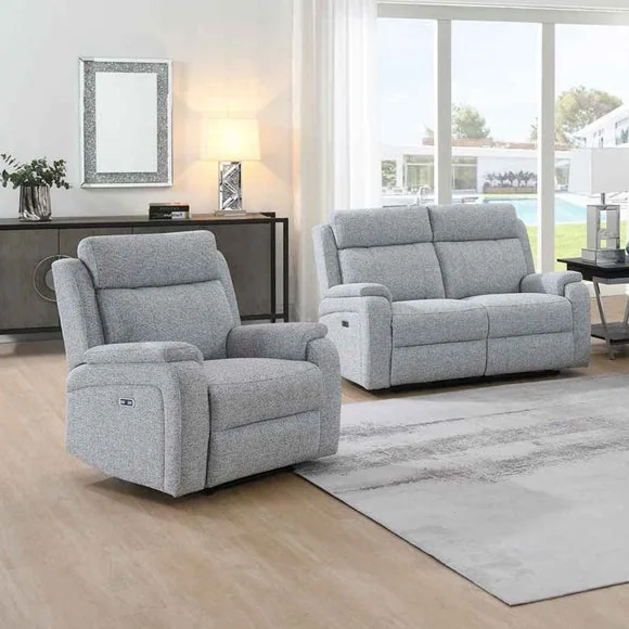 Bilston Textured Weave 2 Seater Power Reclining Sofa – image 2