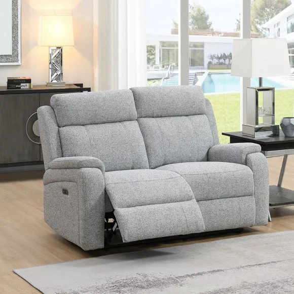 Bilston Textured Weave 2 Seater Power Reclining Sofa – image 1