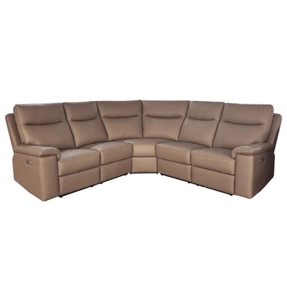 Aspire Toronto Leather Power 5 Seater Recliner Corner Sofa – image 3
