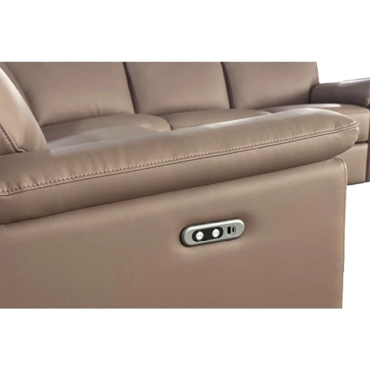 Aspire Toronto Leather Power 5 Seater Recliner Corner Sofa – image 4