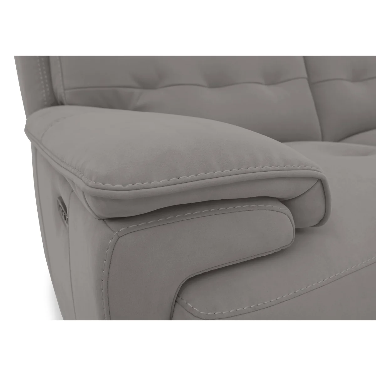 Brescia Fabric 2 Seater Power Recliner Sofa with Power Headrests - Peacock – image 2