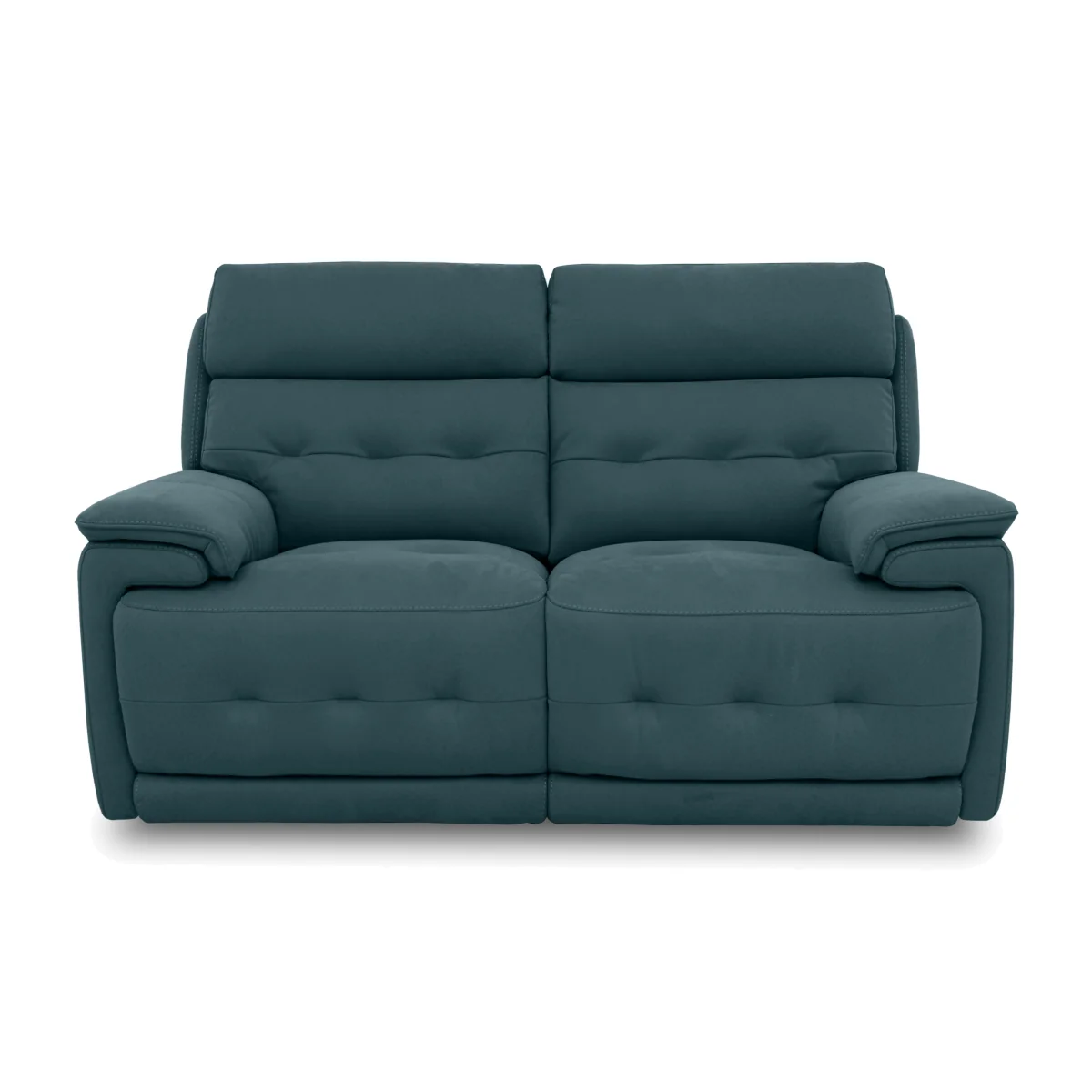 Brescia Fabric 2 Seater Power Recliner Sofa with Power Headrests - Peacock – image 1
