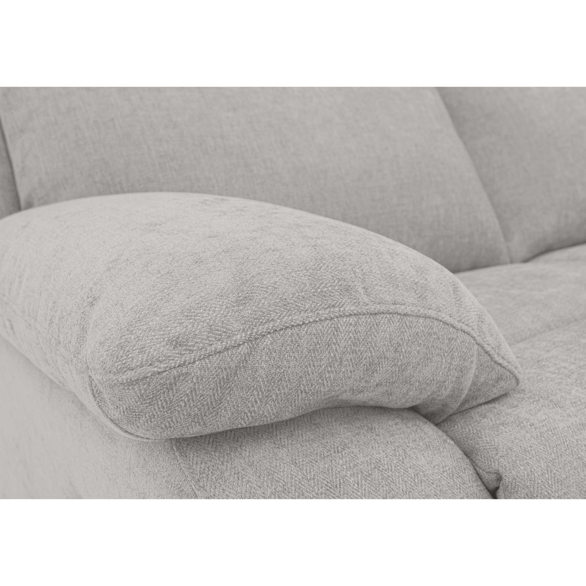 Moreno Small Fabric Power Recliner Right Hand Facing Corner Sofa with Power Headrests - Oatmeal – image 2
