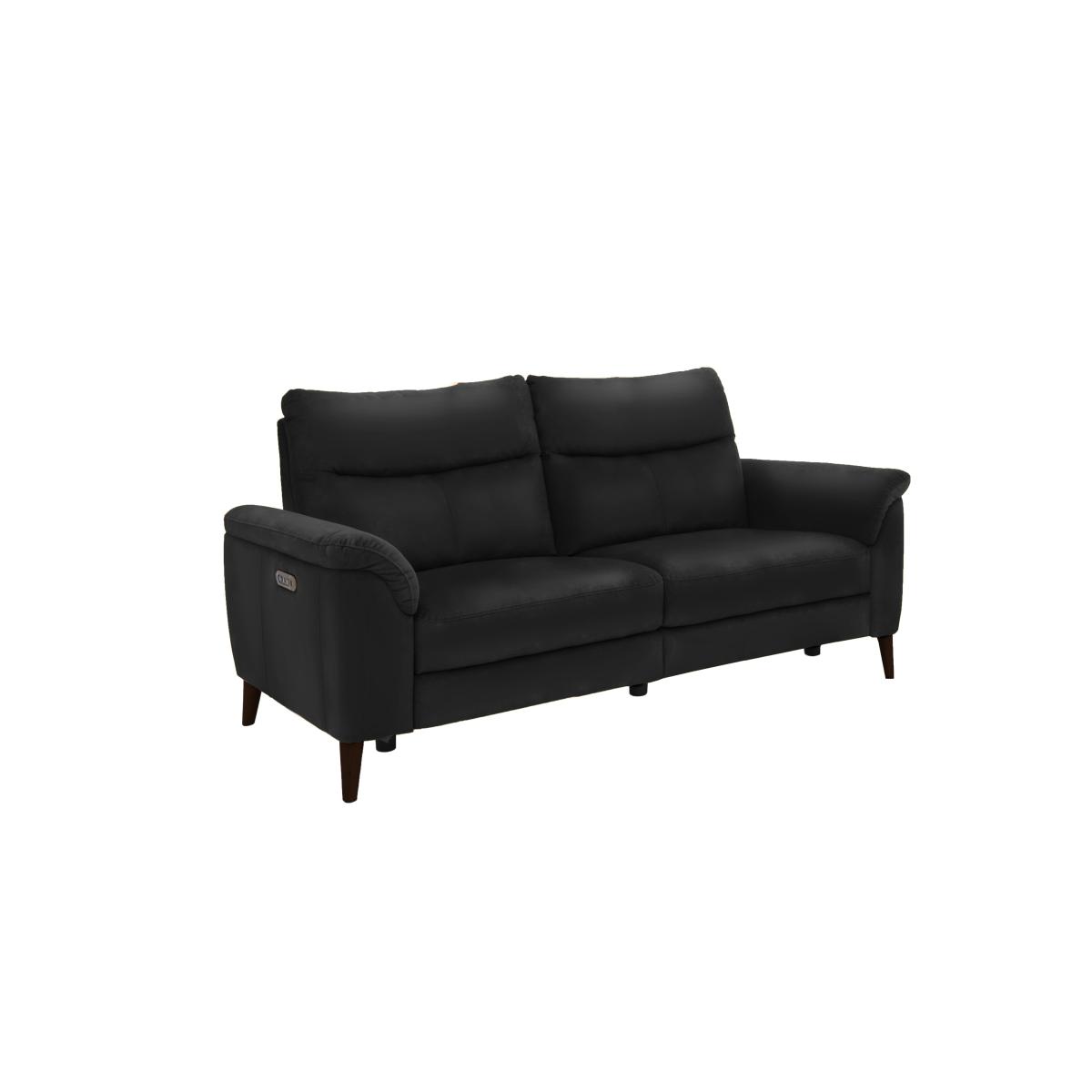Morgan 3 Seater Leather Power Recliner Sofa - Bone China – image 4