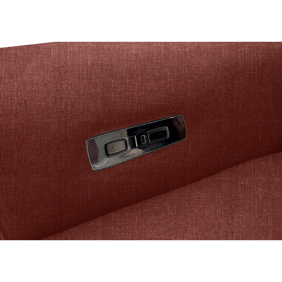 Action Fabric Power Recliner Armchair - Red Maple – image 3