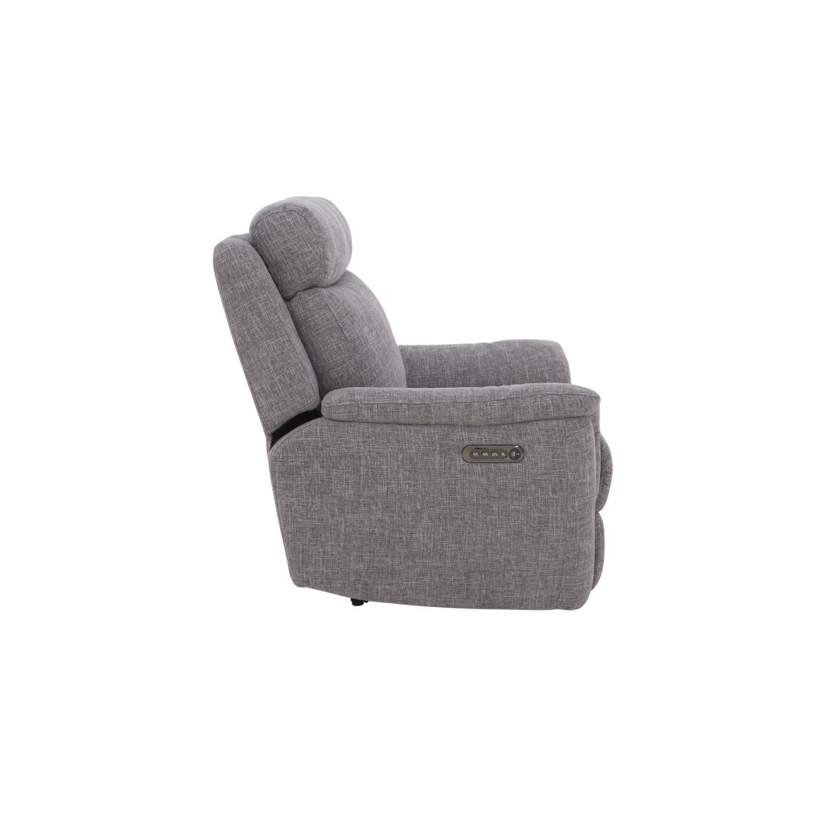 Orlando Fabric Power Recliner Chair with Power Headrests and Lumbar Support - Anivia Green – image 7