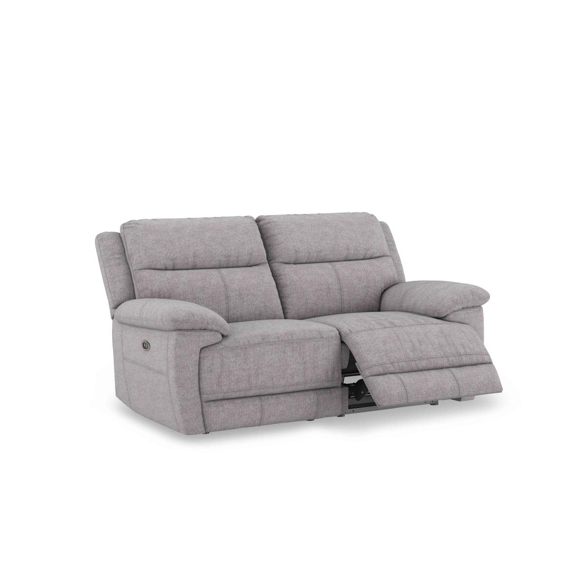 Touch 2 Seater Heavy Duty Fabric Power Recliner Sofa - Baby Blue – image 7