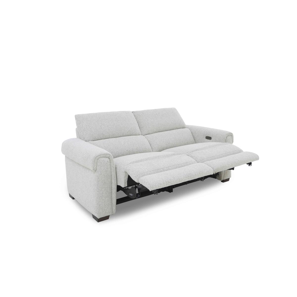 Nixon Fabric 2 Seater Power Recliner Sofa - Ash – image 7