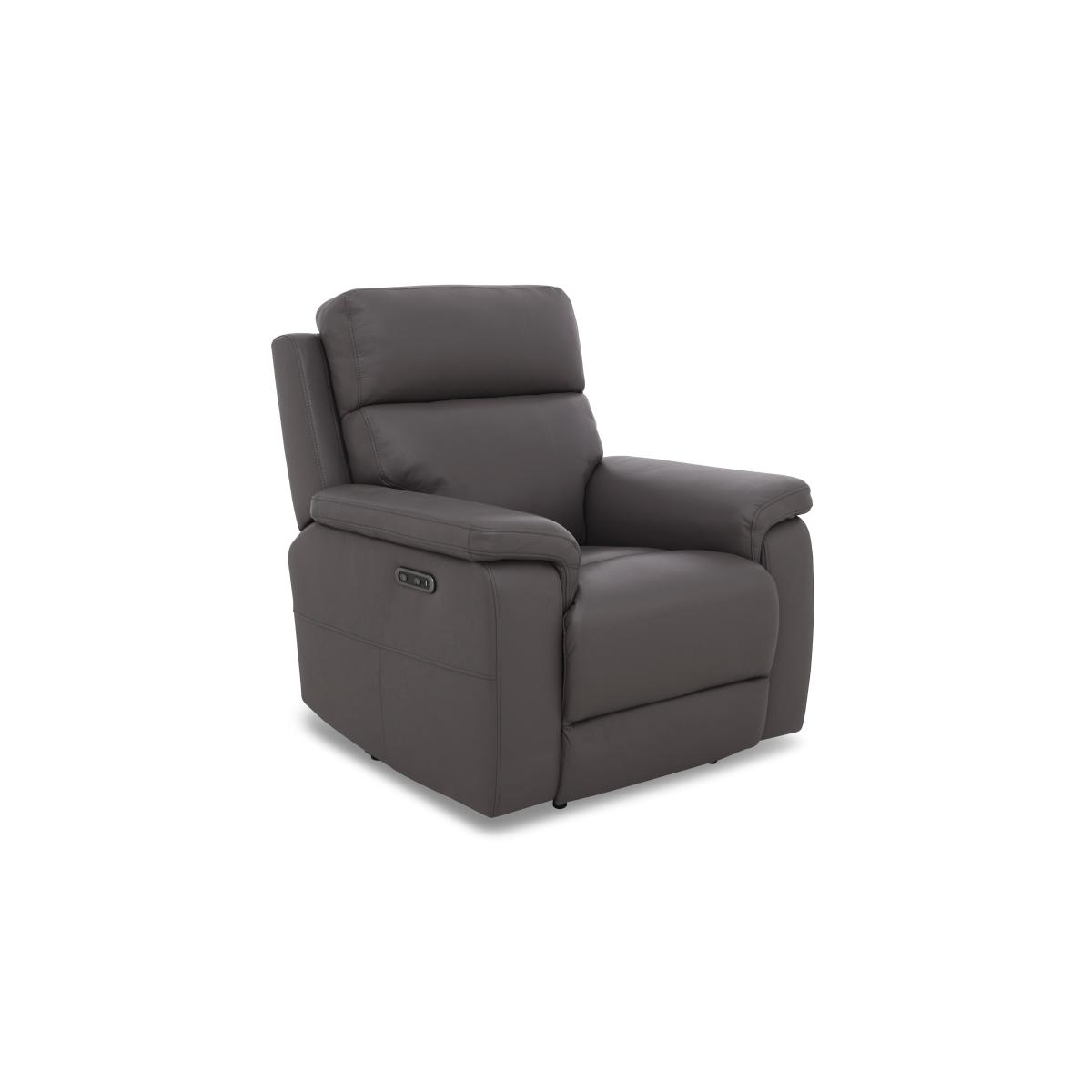 Raven Leather Power Recliner Chair – image 5
