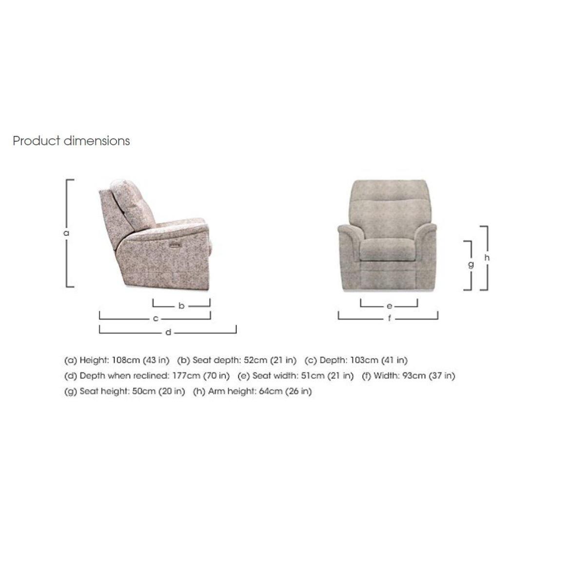 Parker Knoll - Hudson 23 Fabric Power Recliner Chair with Power Headrest and Power Lumbar – image 2