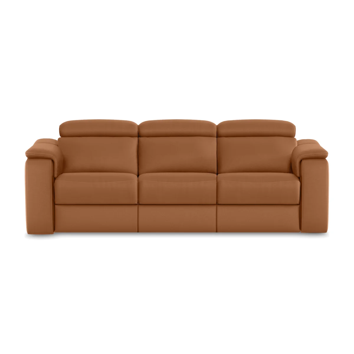 Nicoletti - Canto 3 Seater 3 Cushion Leather Recliner Sofa with Headrests and Power Lumbar - Botero Cuoio – image 1