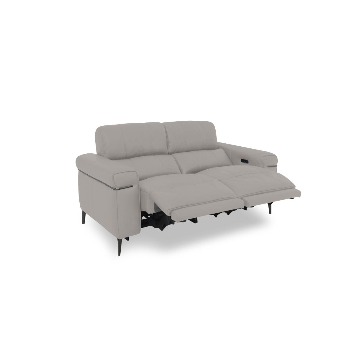 Homestage Fabric 2 Seater Power Recliner Sofa with Power Headrests – image 2