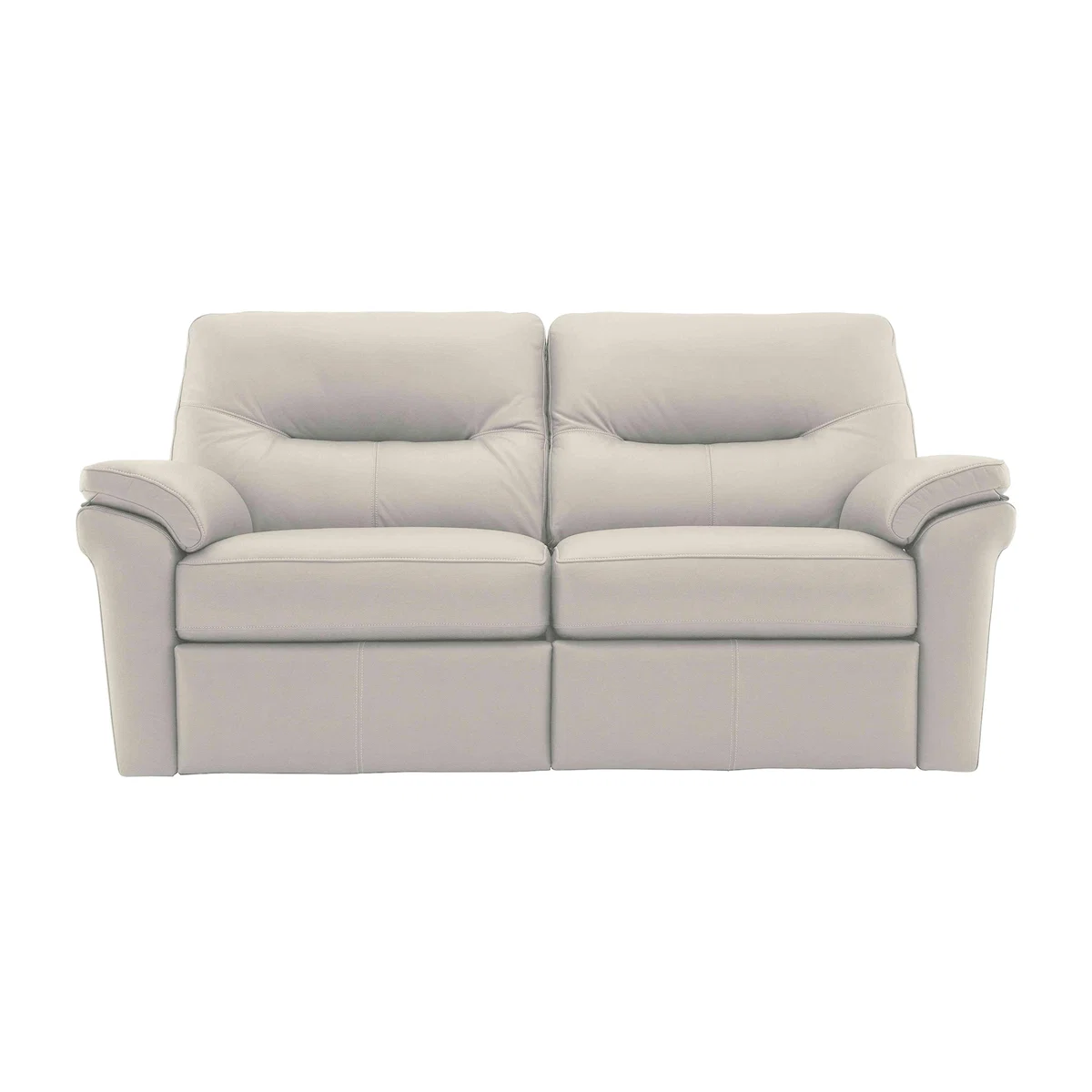 G Plan - Seattle 2.5 Seater Leather Power Recliner Sofa with Power Lumbar and Heated Seats - Oxford Light Grey – image 1