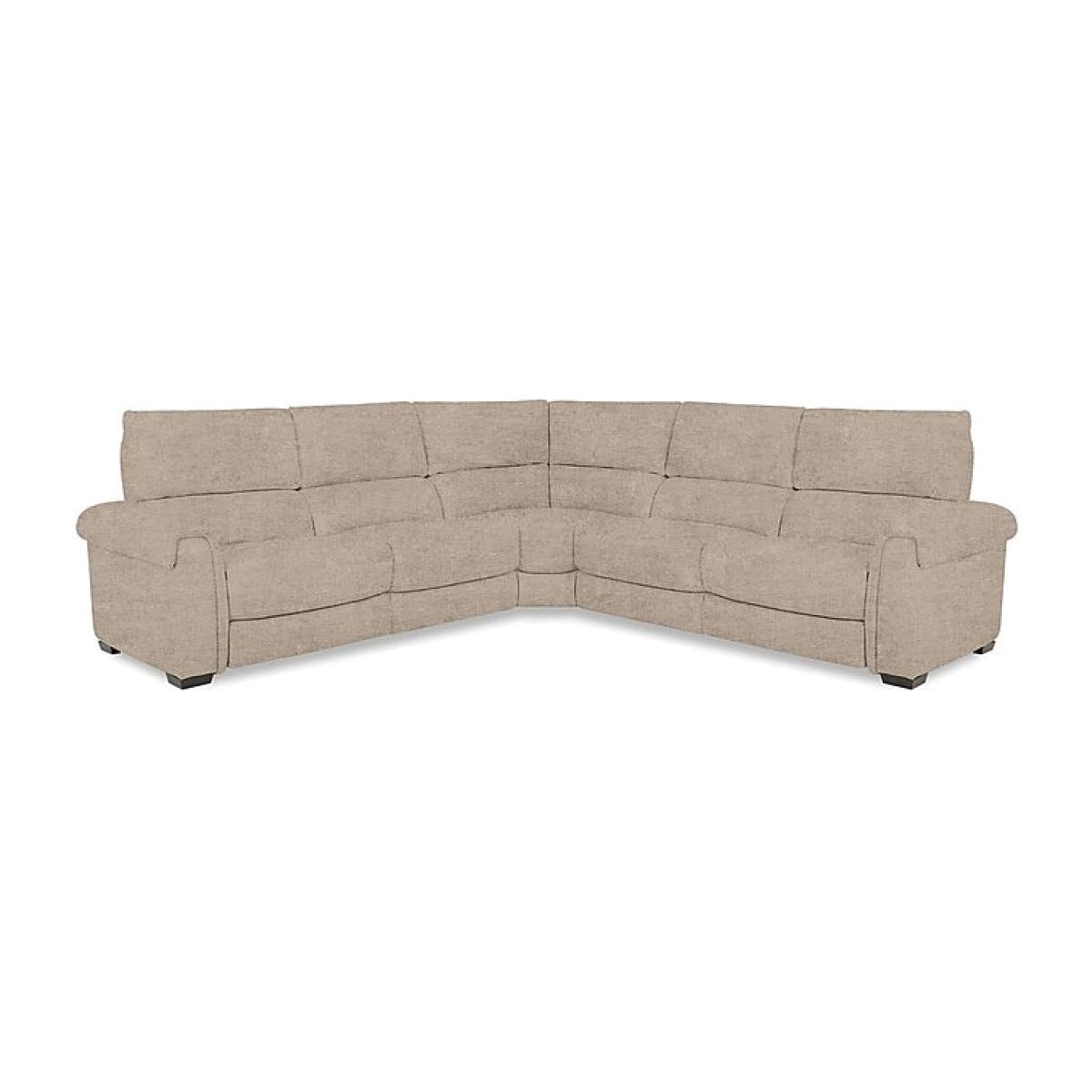 Nixon Fabric Large Corner Power Recliner Sofa - R120 Light Khaki