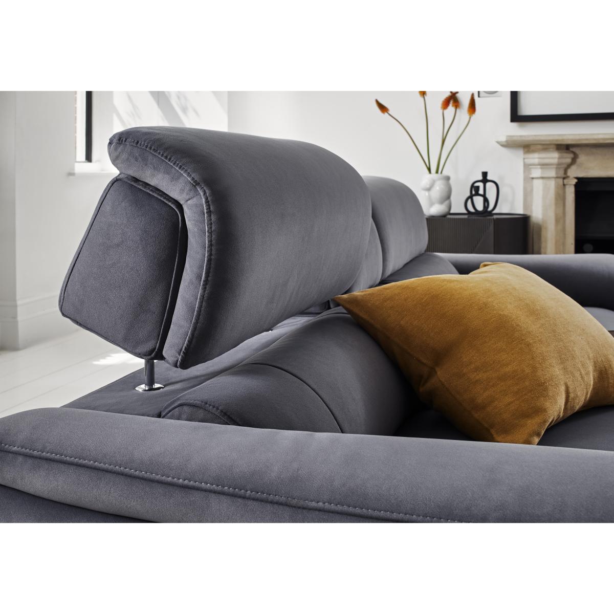 Genius Fabric 3 Seater Power Recliner Sofa with Power Headrest and Bluetooth Speakers – image 3