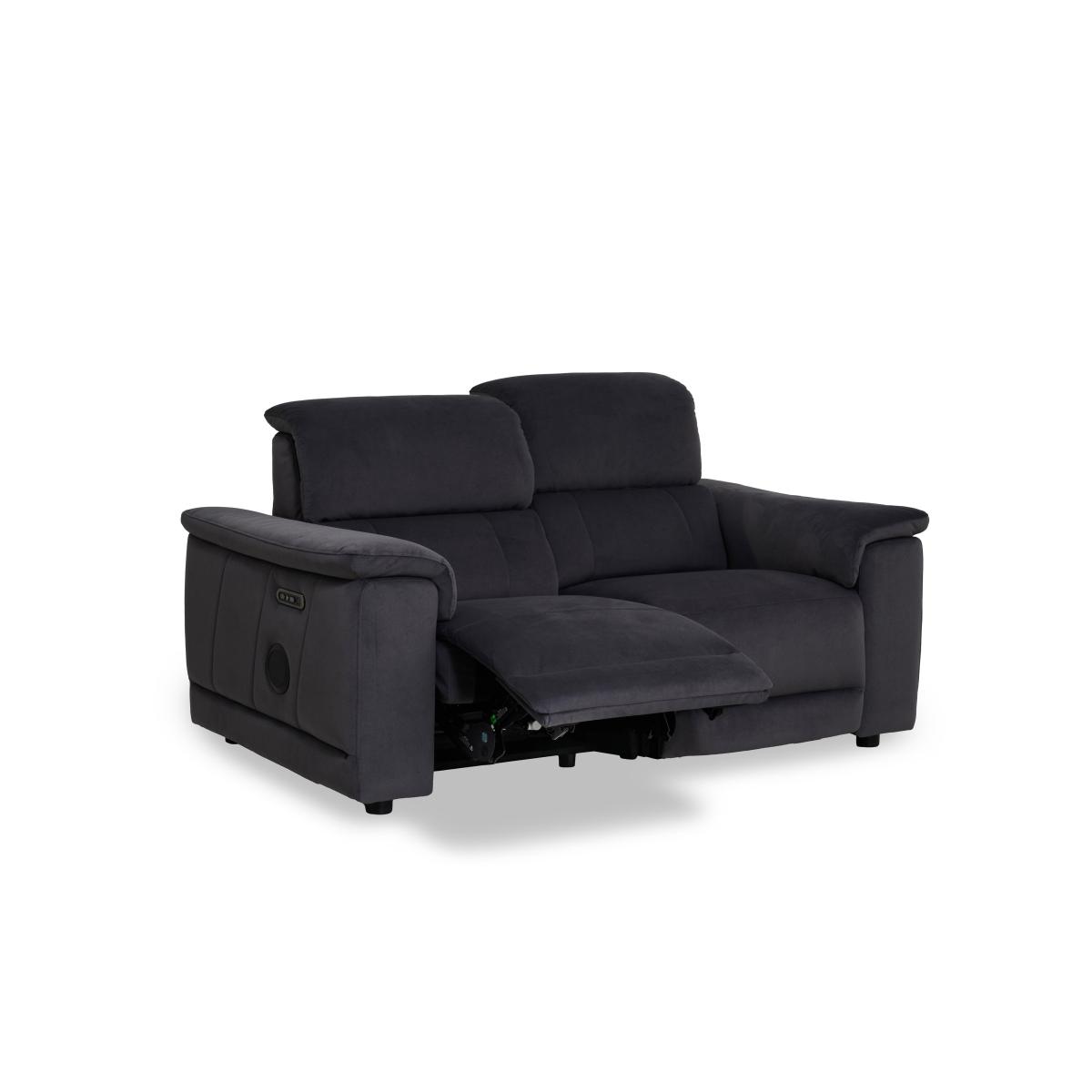 Genius Fabric 3 Seater Power Recliner Sofa with Power Headrest and Bluetooth Speakers – image 5