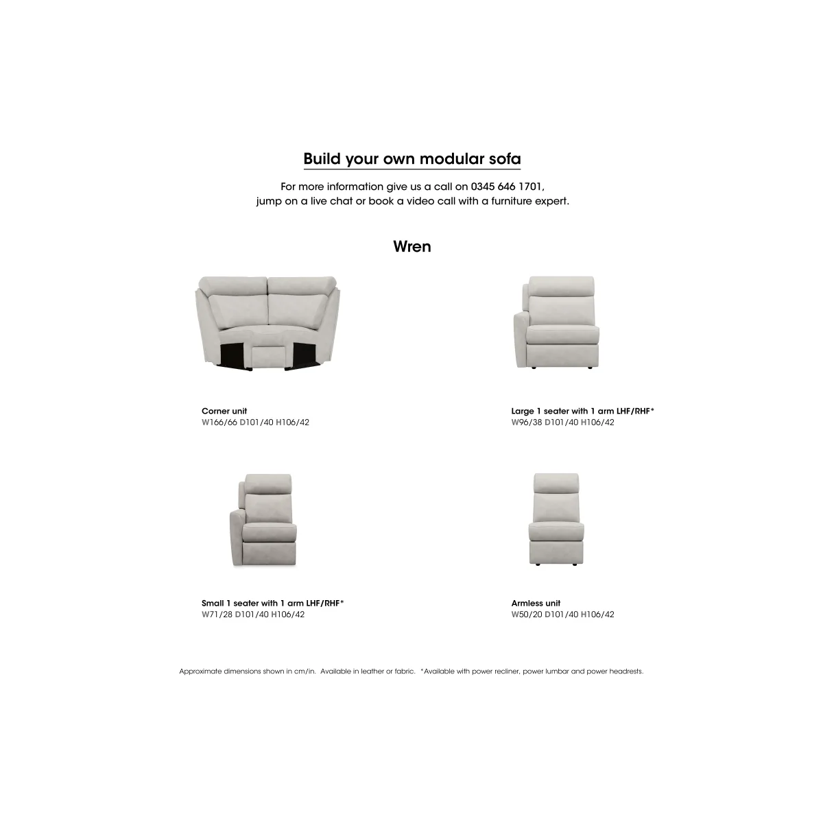 G Plan - Wren 3 Seater Fabric Recliner Sofa with Headrests and Power Lumbar - Dapple Kingfisher – image 3