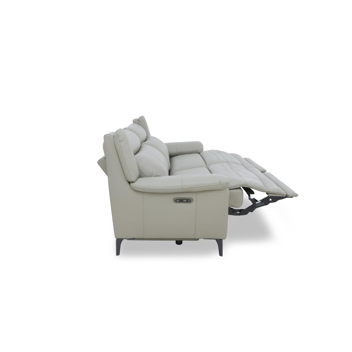 Panache Leather 3 Seater Power Recliner Sofa – image 11