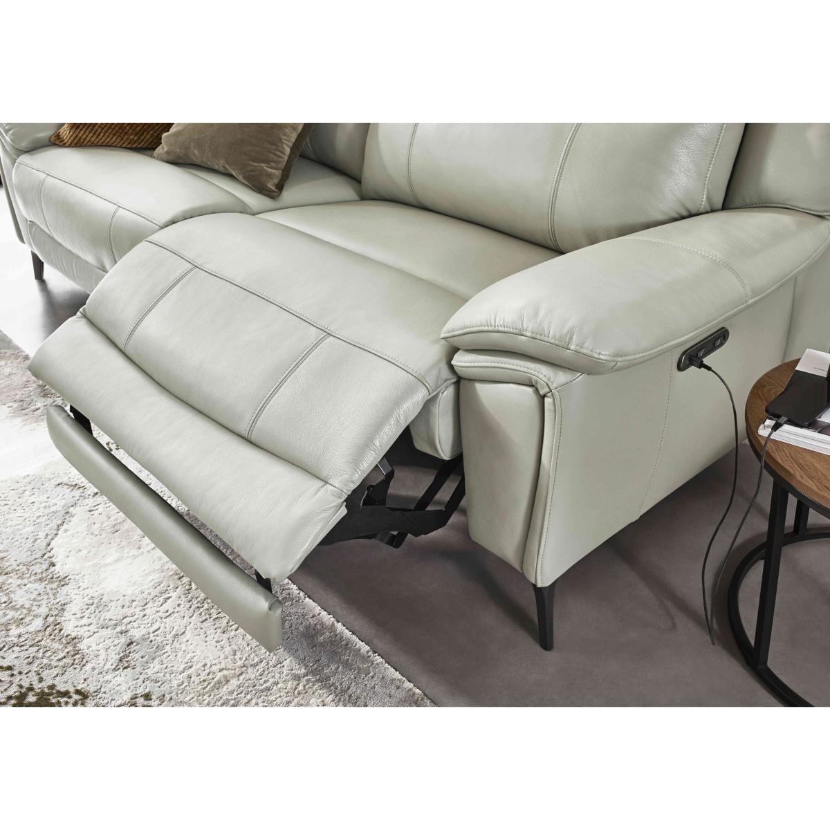 Panache Leather 3 Seater Power Recliner Sofa – image 6