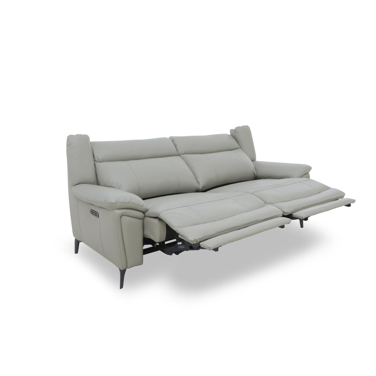 Panache Leather 3 Seater Power Recliner Sofa – image 9