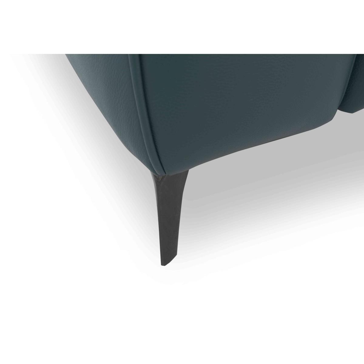 Homestage Leather Power Recliner Media Chair with Power Headrest - Carribean Sea – image 6