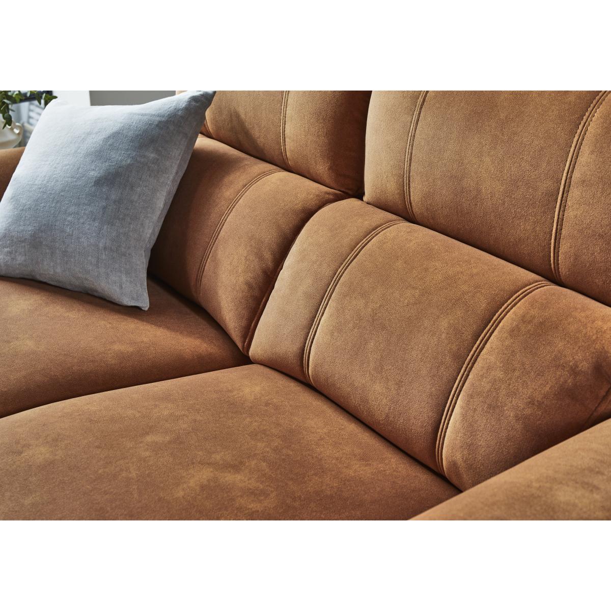 Jude Fabric 3 Seater Power Recliner Sofa with Power Headrests, Power Lumbar and Heated Seats - Dexter Pumpkin – image 3