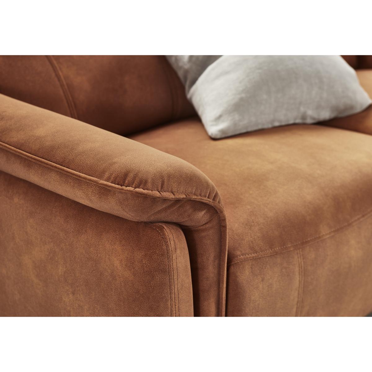 Jude Fabric 3 Seater Power Recliner Sofa with Power Headrests, Power Lumbar and Heated Seats - Dexter Pumpkin – image 4