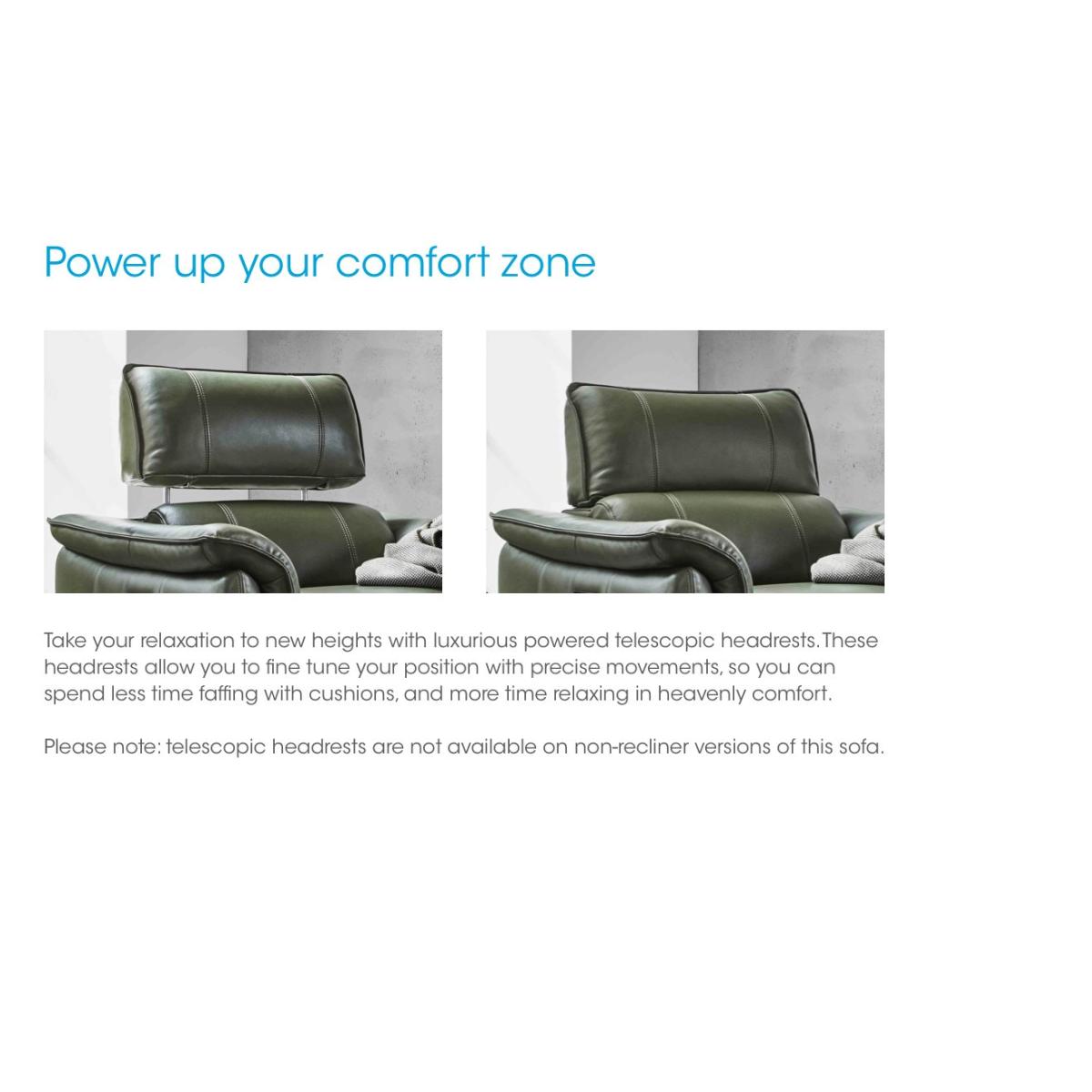 Jude Fabric 3 Seater Power Recliner Sofa with Power Headrests, Power Lumbar and Heated Seats - Dexter Pumpkin – image 7