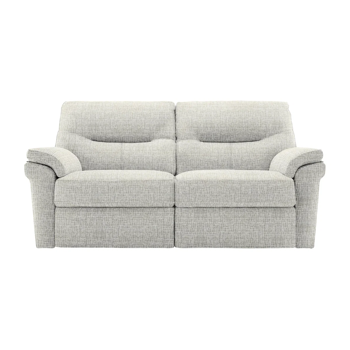 G Plan - Seattle 2.5 Seater Fabric Power Recliner Sofa with Heated Seats - Waffle Taupe – image 1