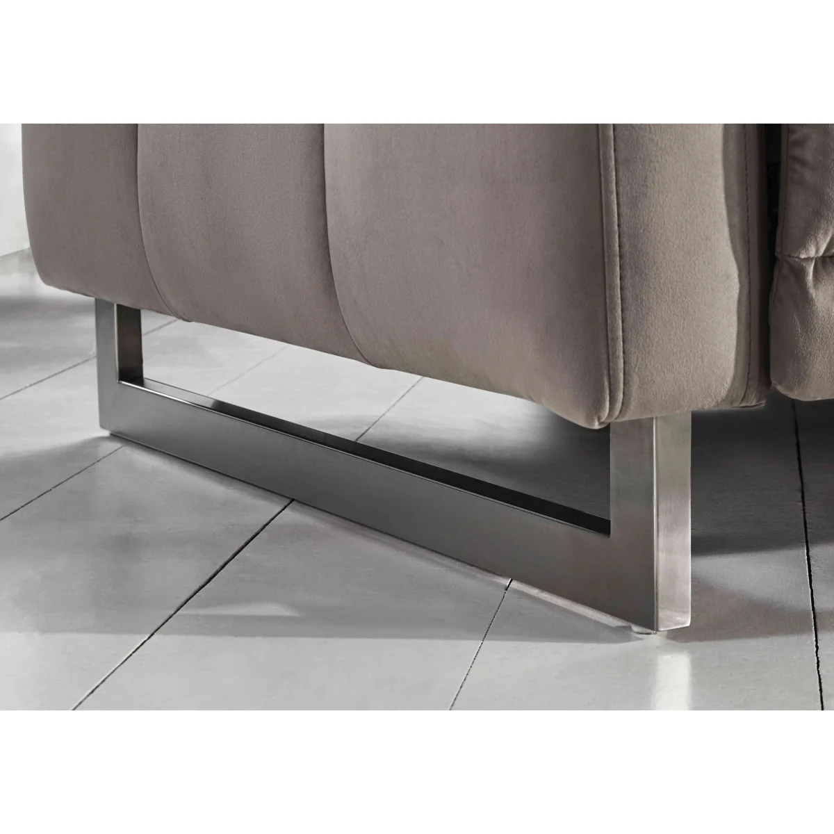 Moet Large Fabric Power Recliner Corner Sofa with Telescopic Headrests - Opulence Charcoal - Sofas and Armchairs – image 8