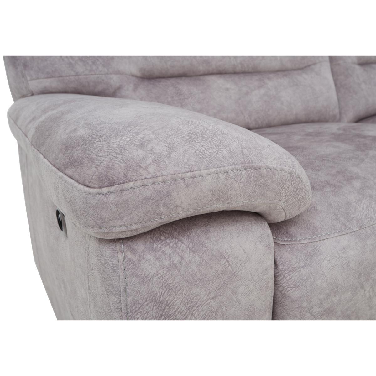 Comfort Story - Nimbus 3 Seater Fabric Power Recliner Sofa - Iron – image 7