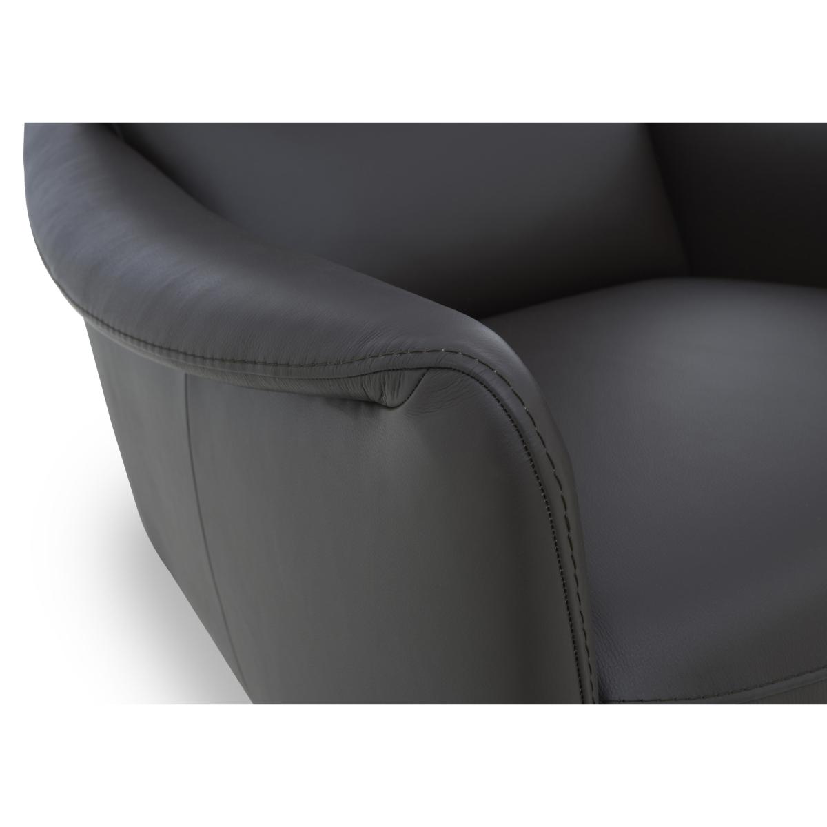 Viali Leather Swivel Power Recliner Chair – image 4
