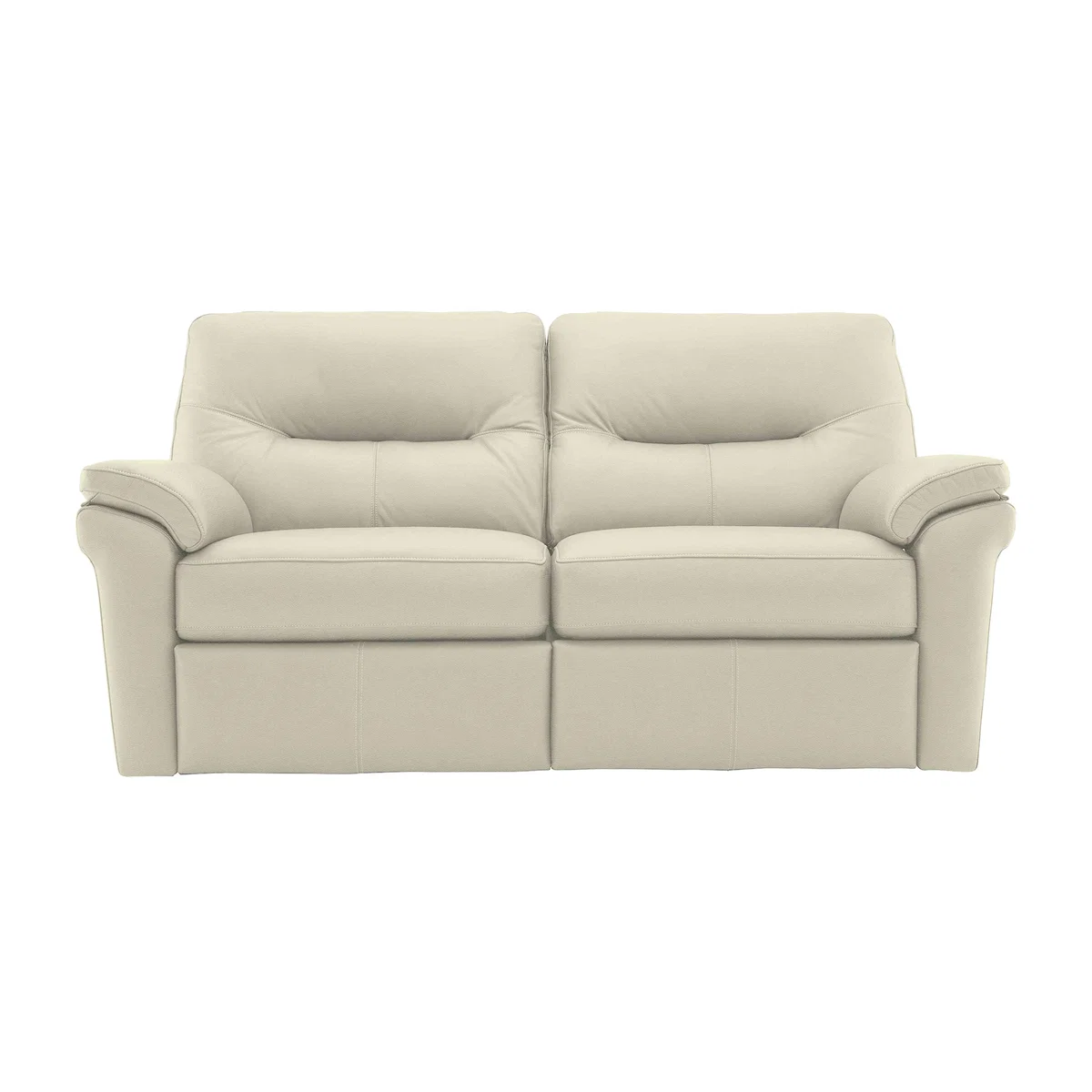 G Plan - Seattle 2.5 Seater Leather Power Recliner Sofa with Power Lumbar and Heated Seats - Cambridge Chalk – image 1