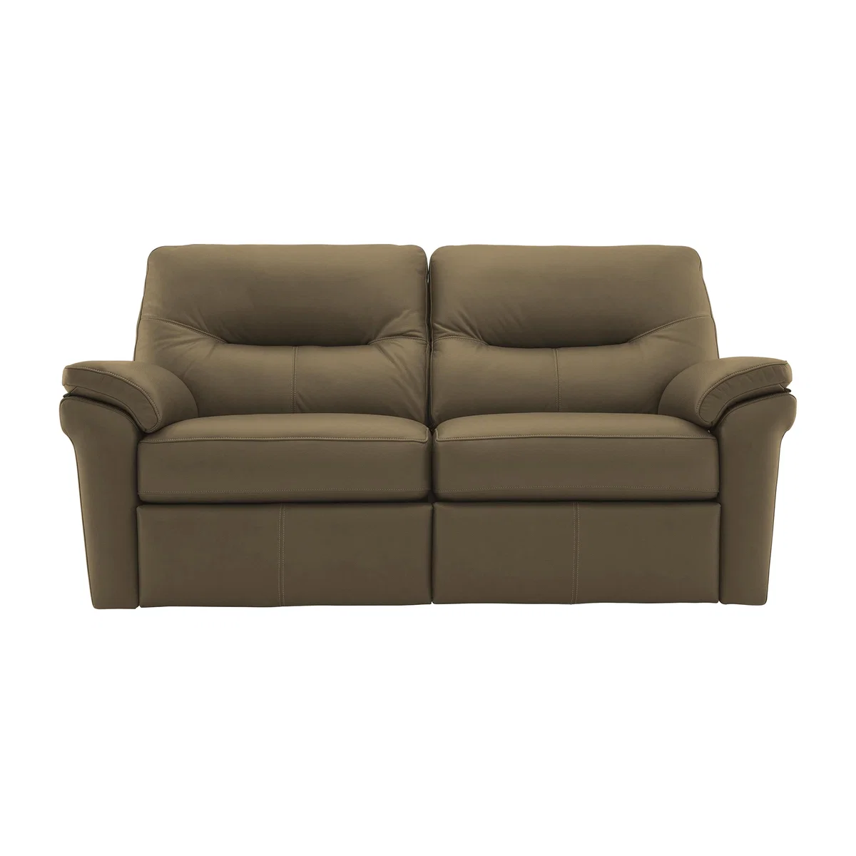 G Plan - Seattle 2.5 Seater Leather Power Recliner Sofa with Heated Seats - Capri Mushroom – image 1