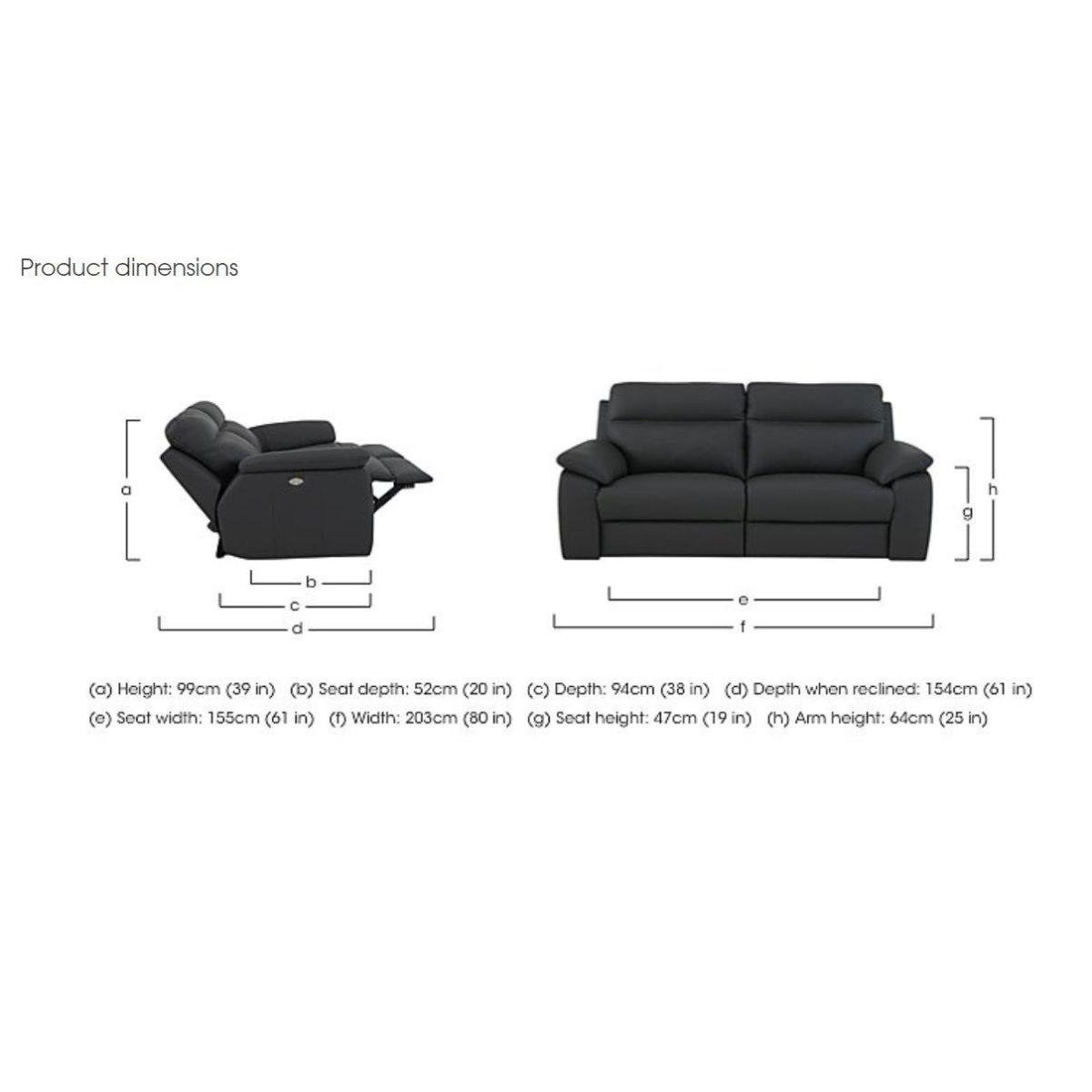 Nicoletti - Pepino 3 Seater Power Recliner Sofa and Recliner Chair – image 2