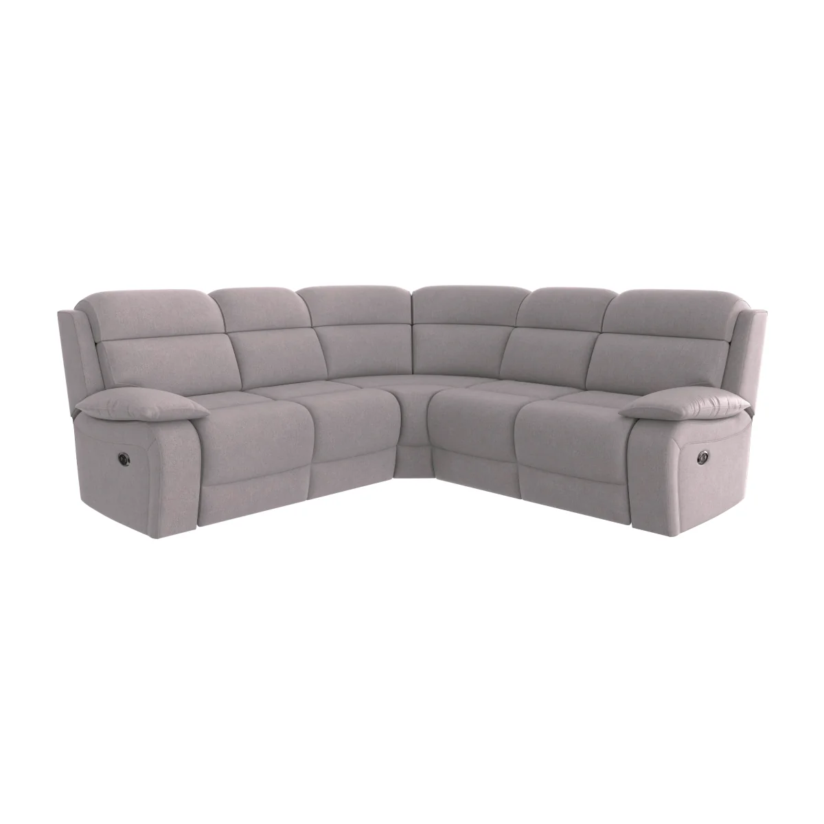 Moreno Fabric Power Recliner Corner Sofa - R27 Pewter – image 1